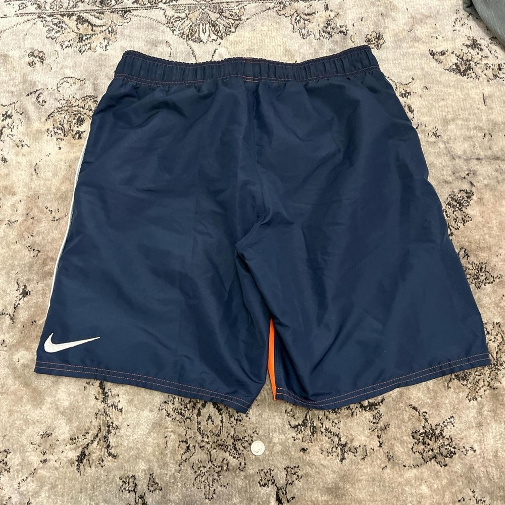 Nike Dark Blue Sports Shorts with White Logo